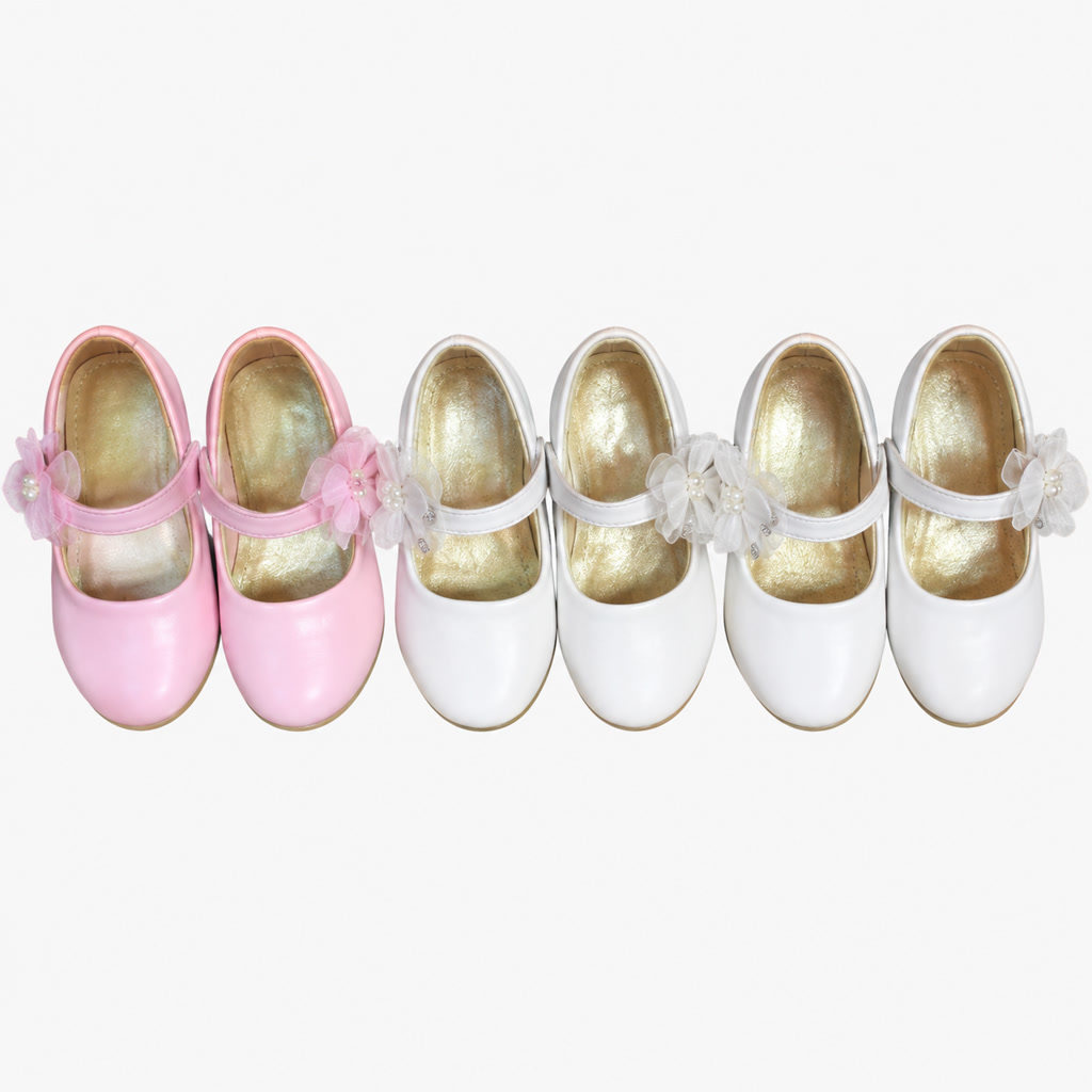 [DLM-3643] Zapato de charol para niña con correa ancha y punta lisa