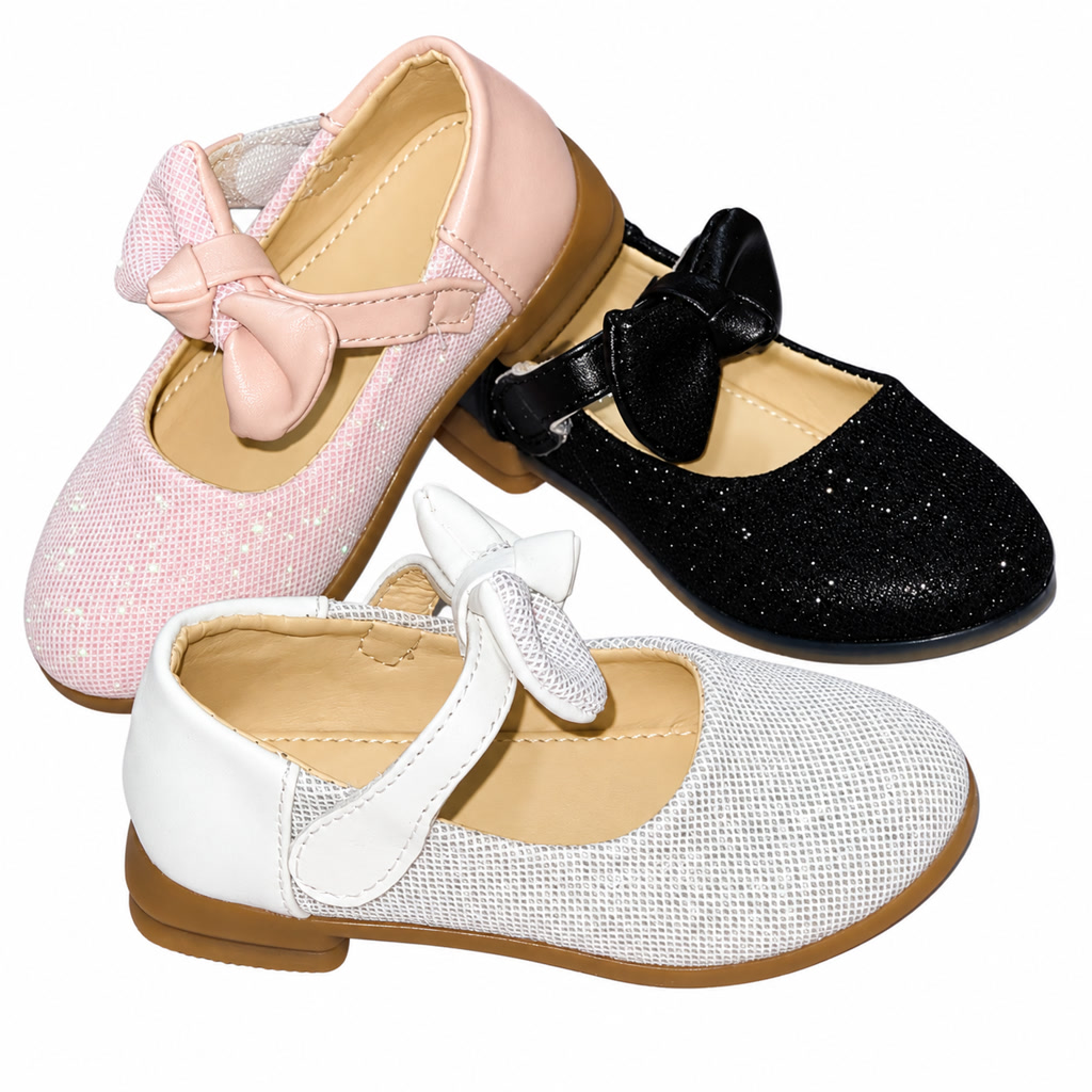 [DLM-110-13] Zapato de charol con flor y pulsera lisa