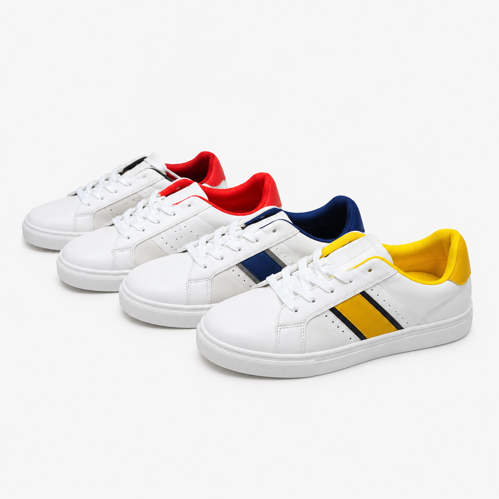 [02MT30681] Tenis para dama con franjas de colores