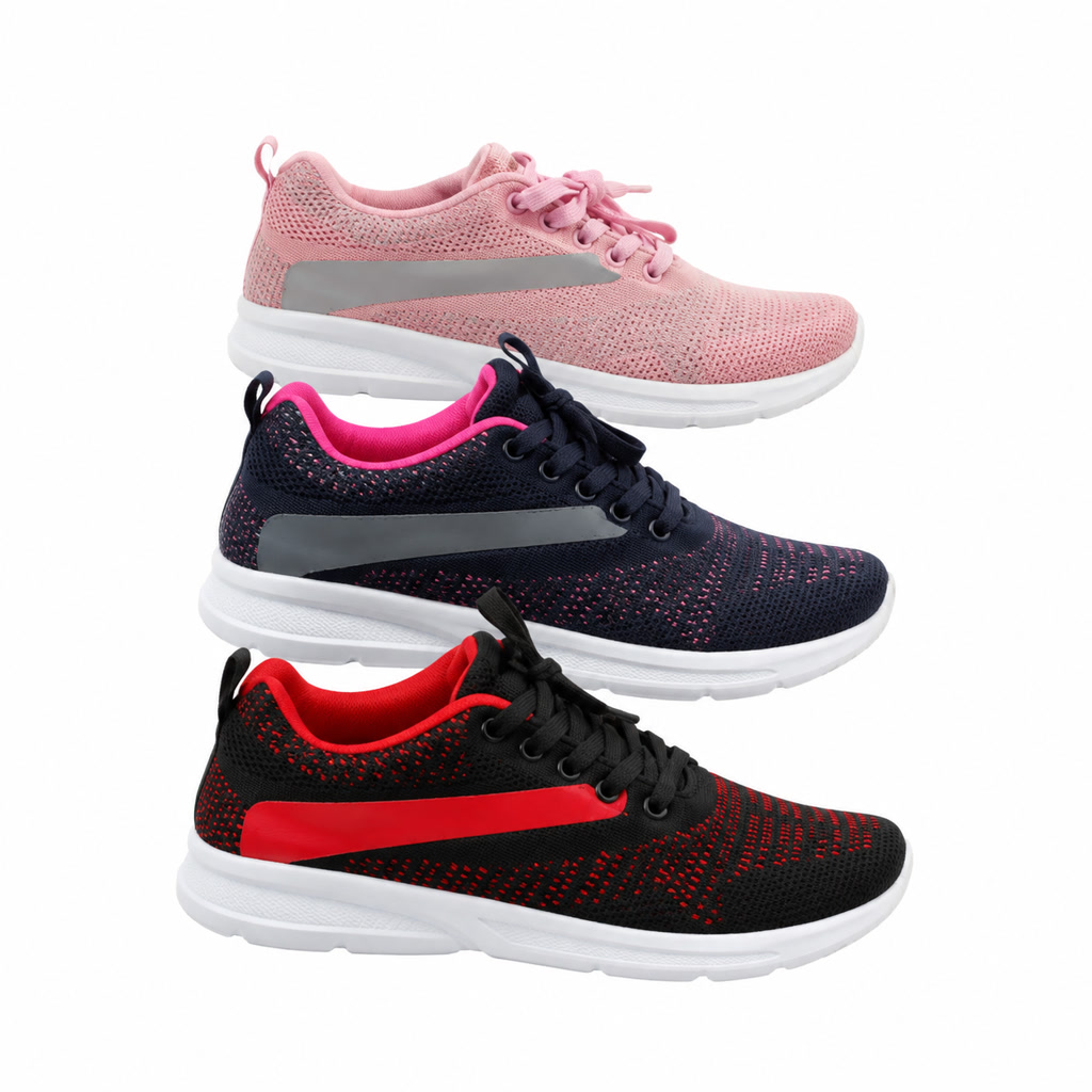 [02AD065] Tenis para dama con franja lateral