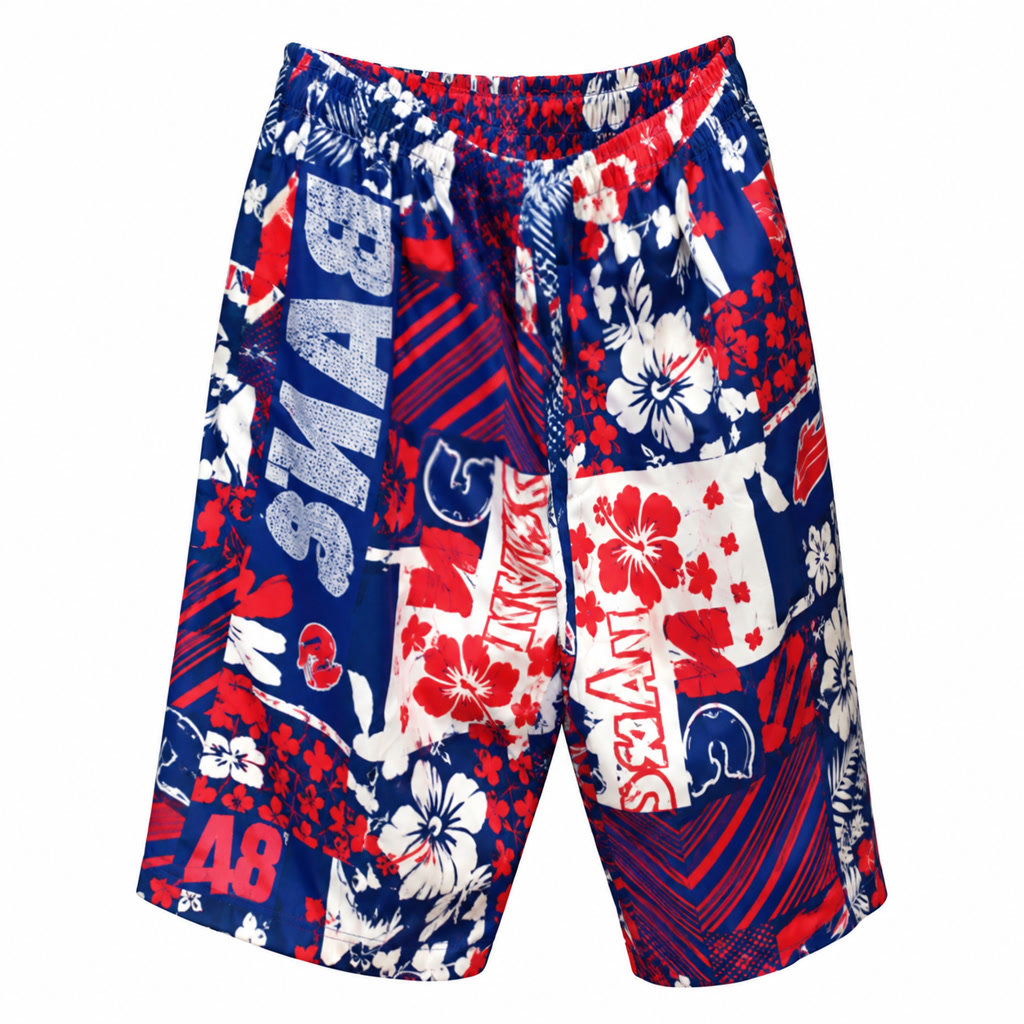 [SL149] Short para caballero con estampado de letras