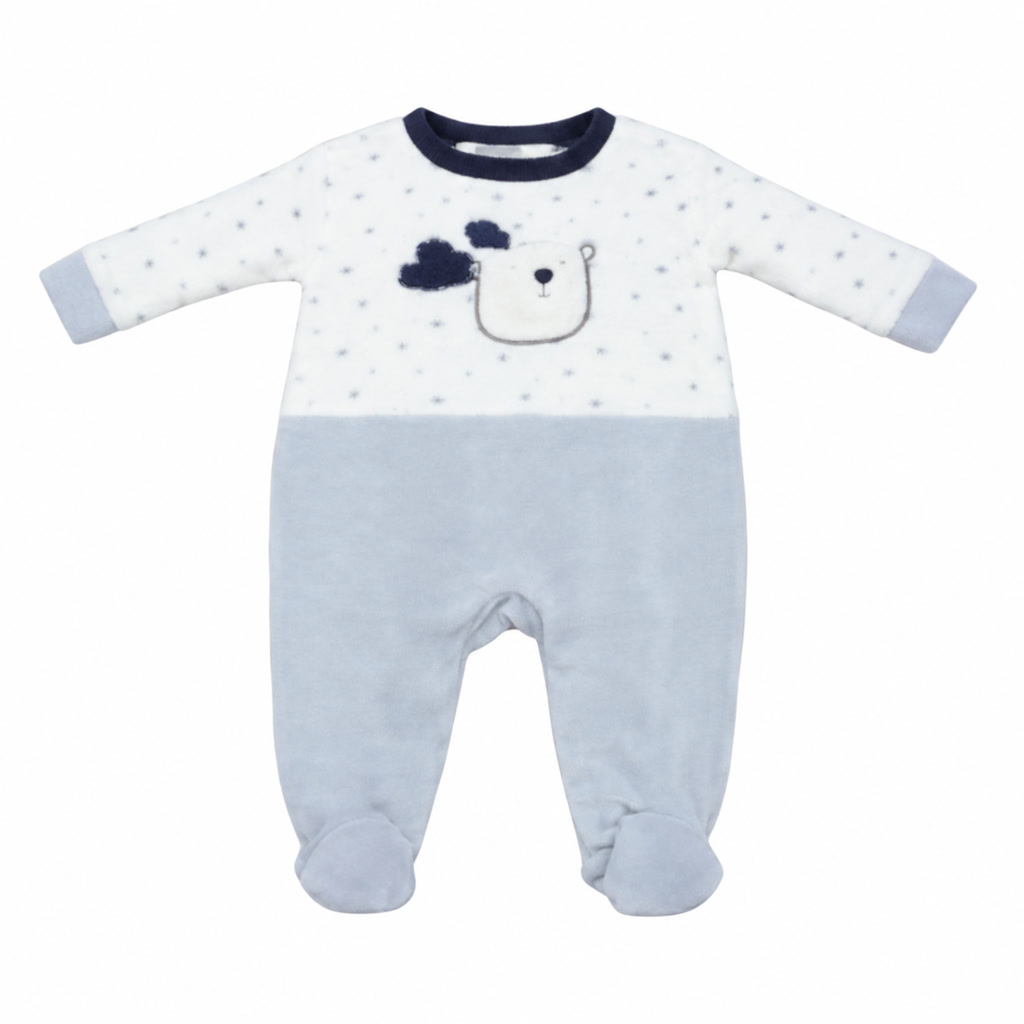 [502-541577] Pijama de manga larga para bebé niño con pez