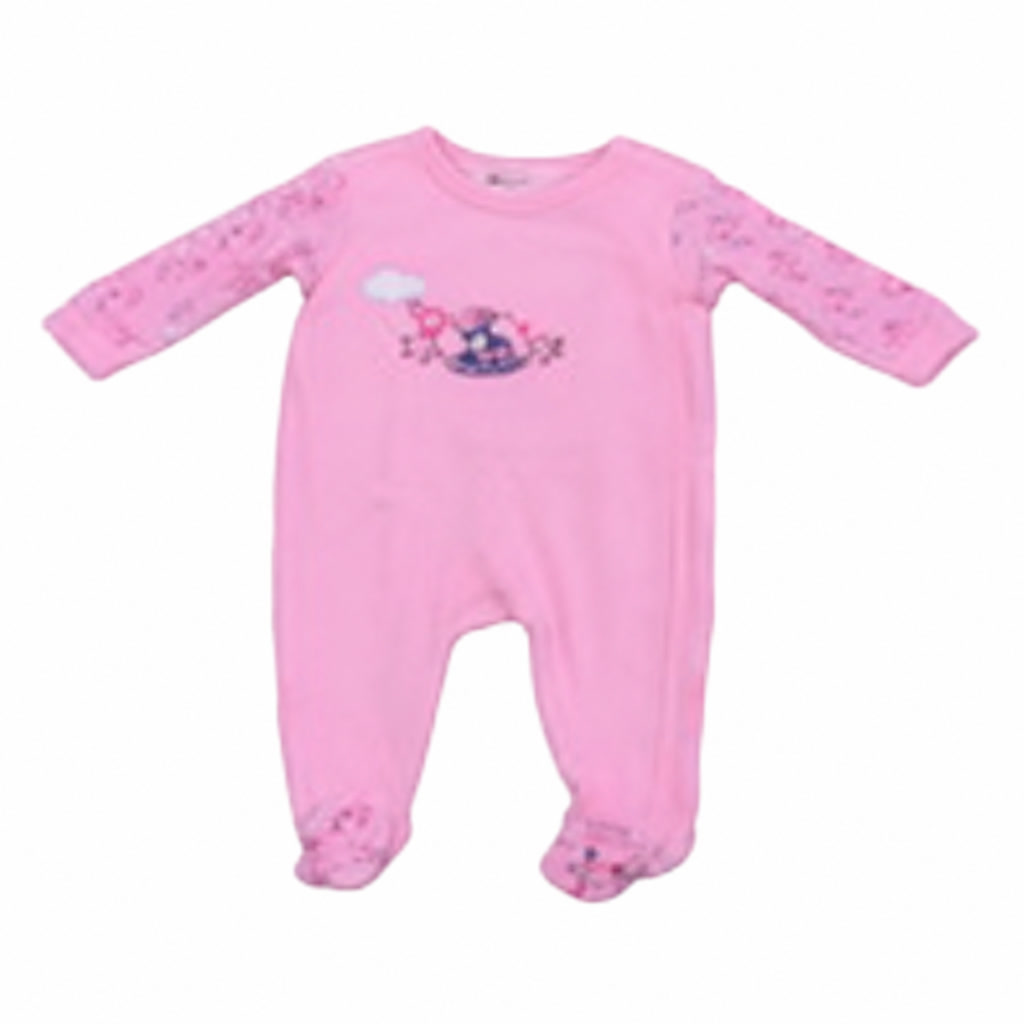 [502-541574] Pijama de manga larga para bebé niña rosa