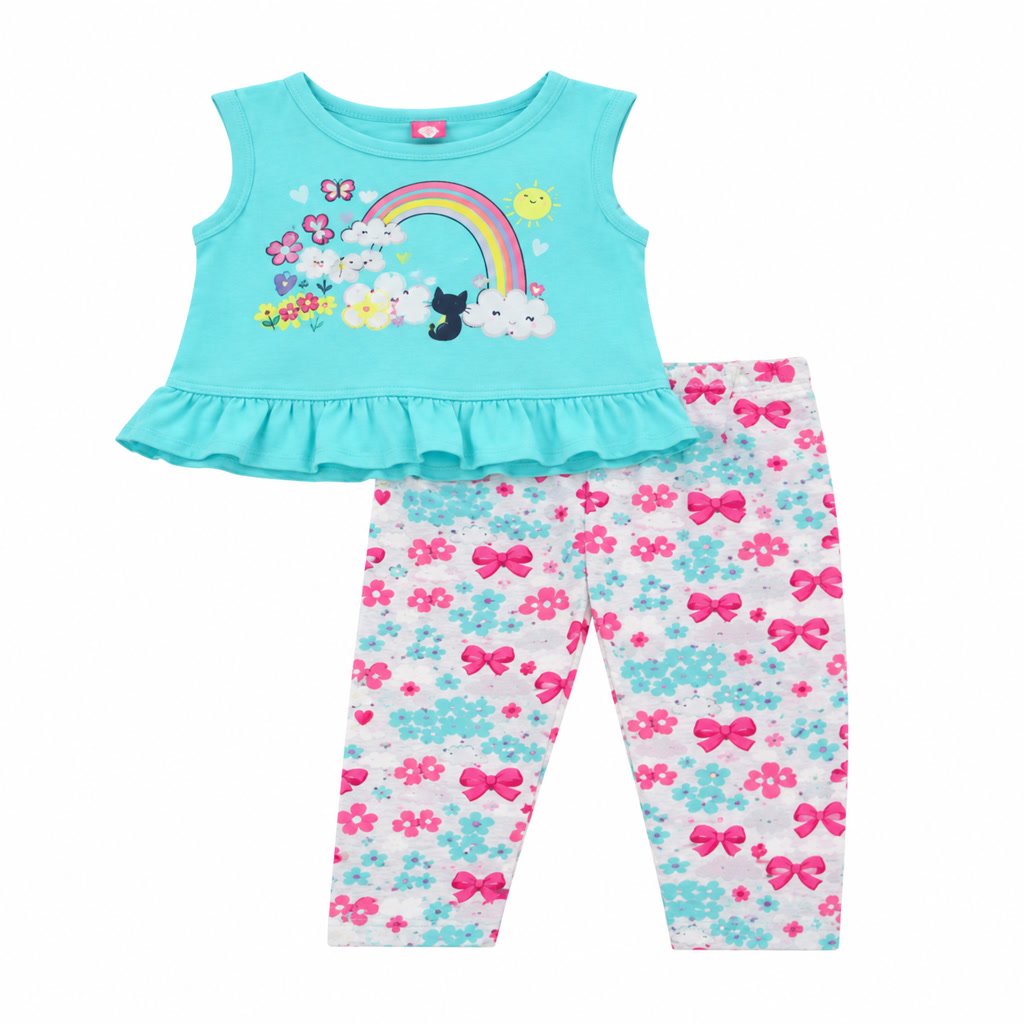 [520-1067823] Pijama de dos piezas para niña Exclusive Funday