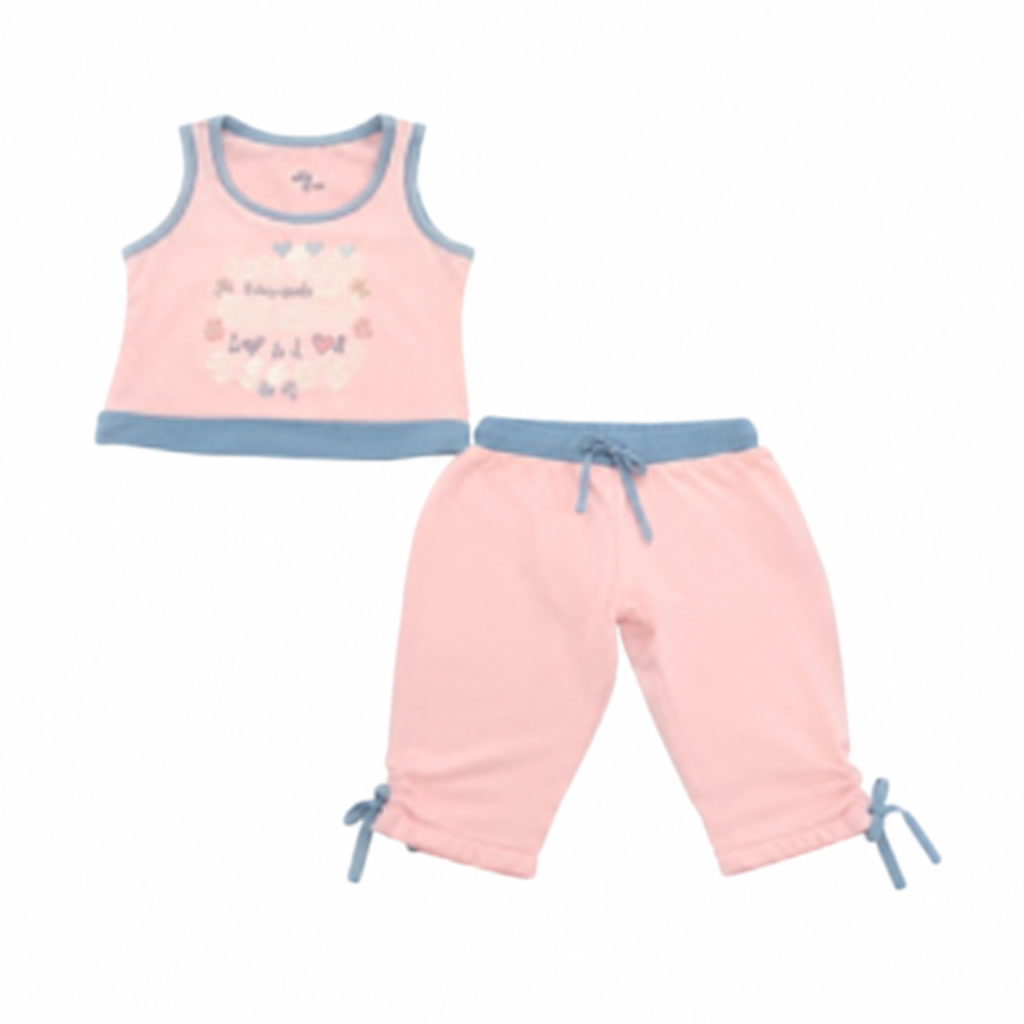 [59-1071305] Pijama capri sin mangas de dos piezas