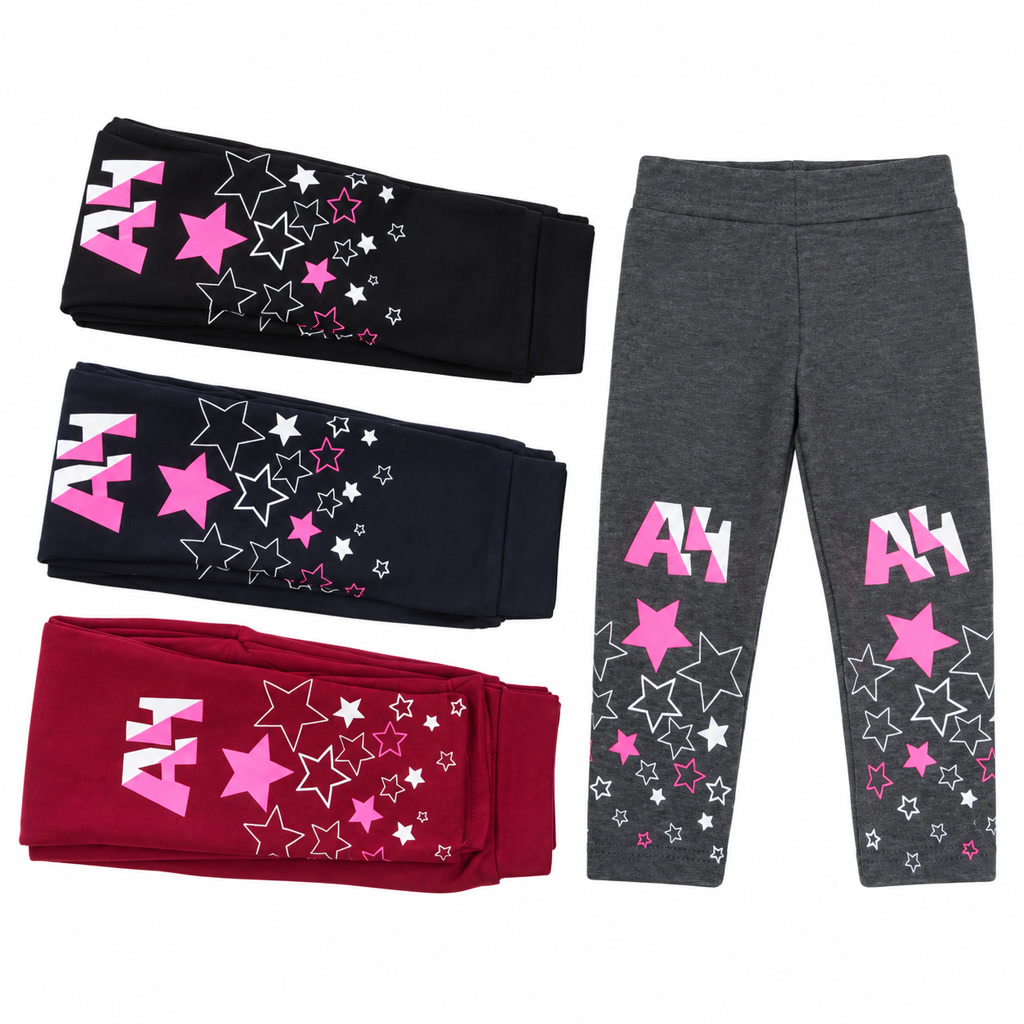[DLM-2-3] Licra de ponchito para niña con estrellas