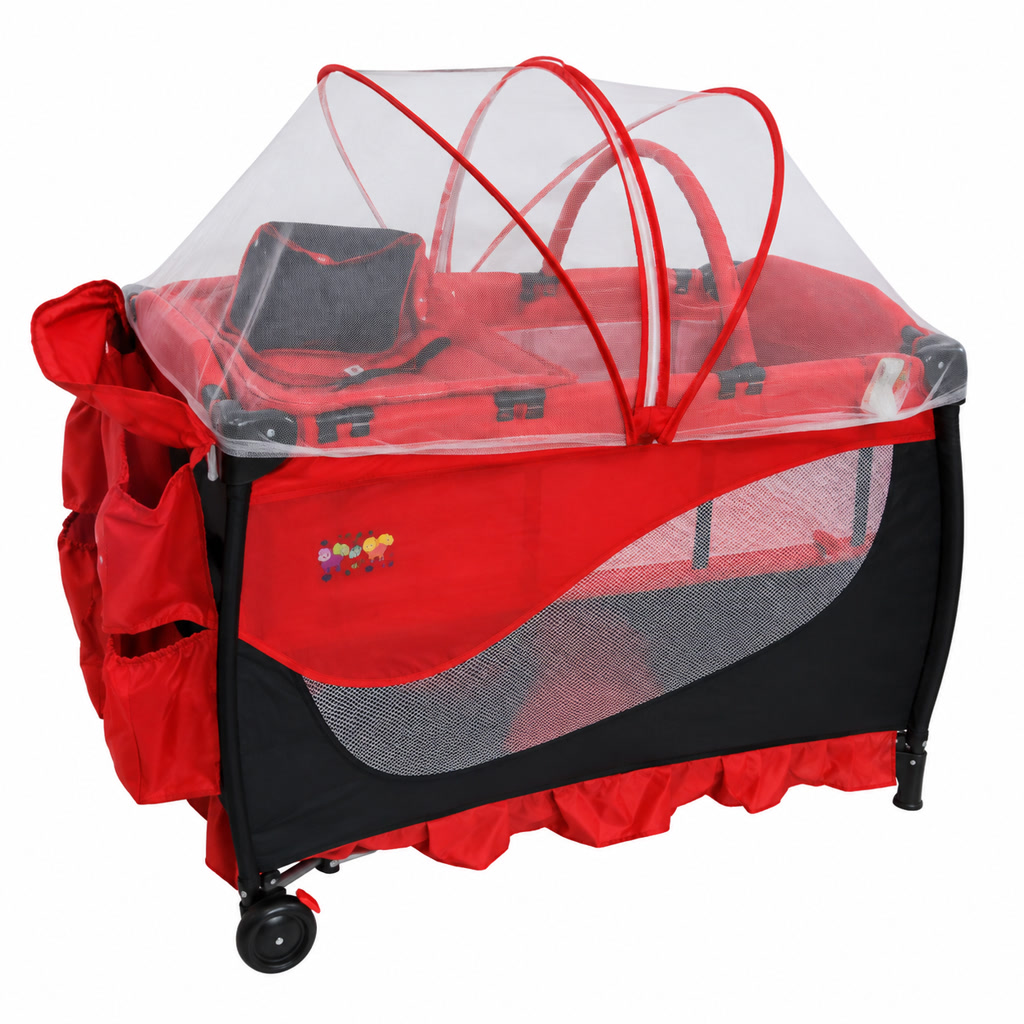 [NPP90] Corral WonderBaby con faldón lateral (Rojo)