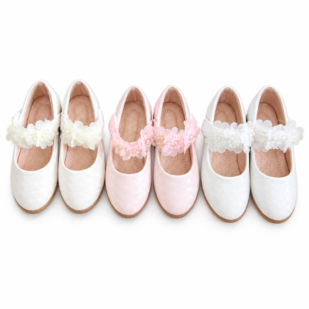 [DLM-2791] Zapato de charol para niña con correa ancha y adorno central (21-25)