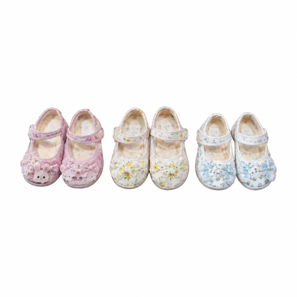 [DLM-2089-1] Zapato de charol para niña con lazo y detalle brillante en el empeine (16-20)