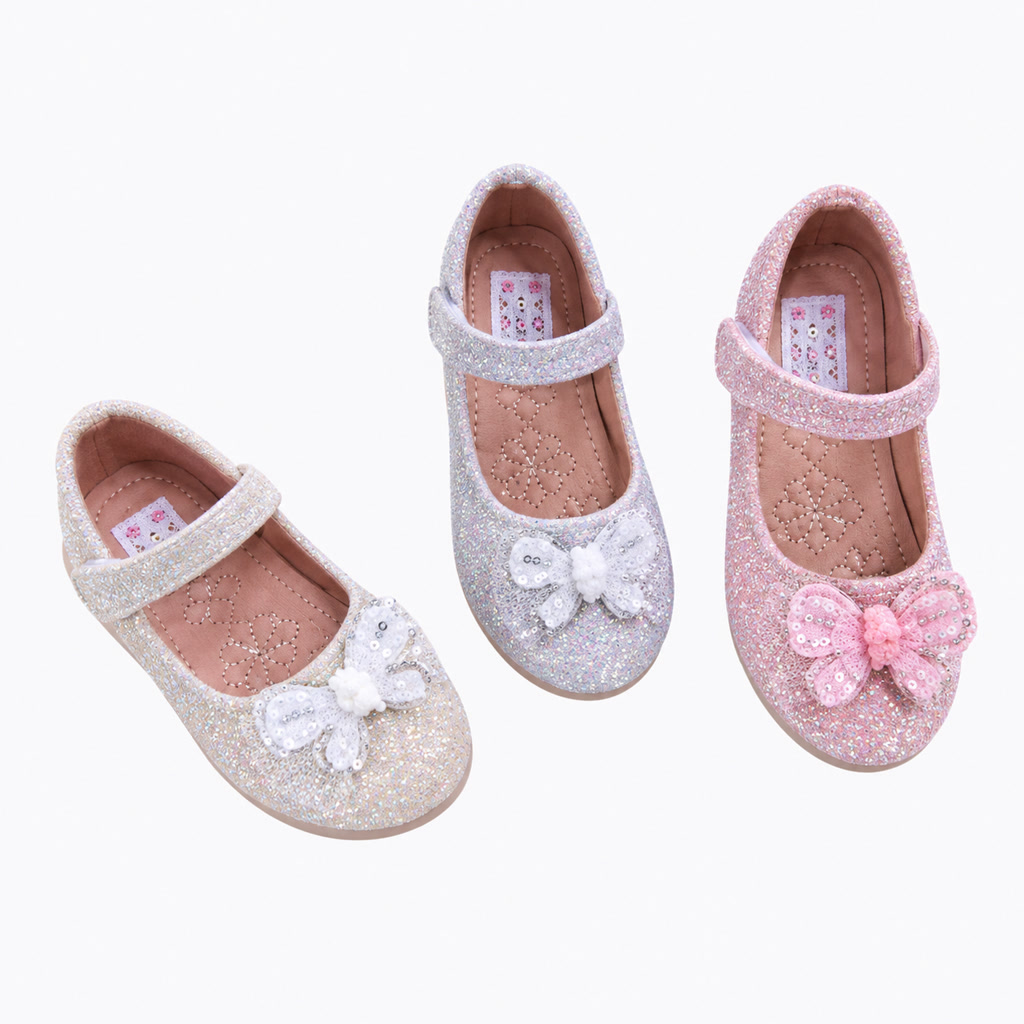 [DLM-1589] Zapato de charol para niña con mariposa y moño en la punta (26-30)